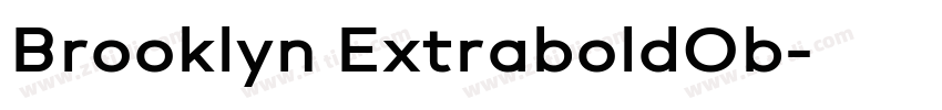 Brooklyn ExtraboldOb字体转换
